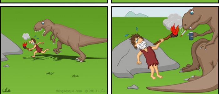 Prehistoric Cigarette Lighter