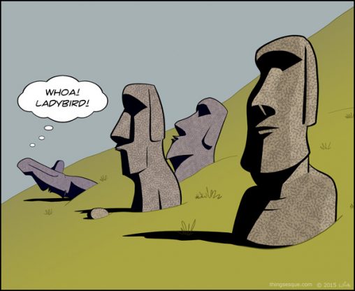 Easter Island Heads - Ladybird Study