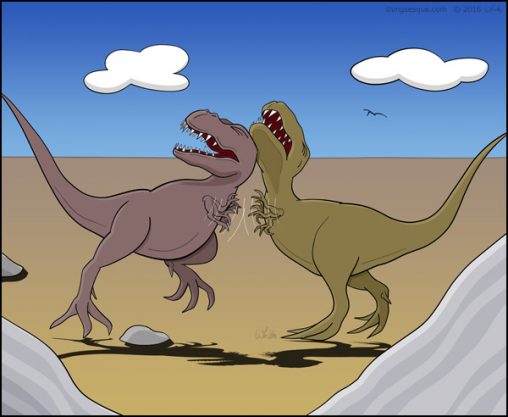 Dinosaur Slap Fight