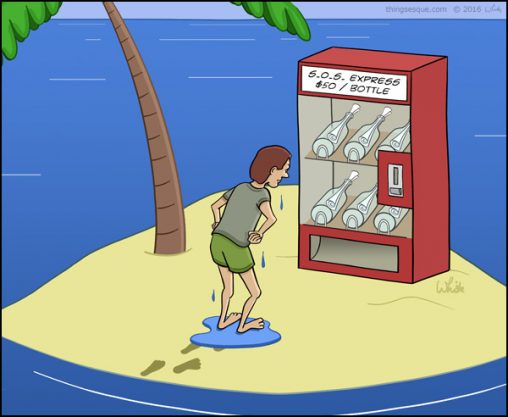 Bottled Message Vending Machine
