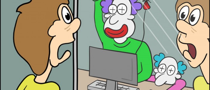Fear of Clowns on Computers in the Mirror