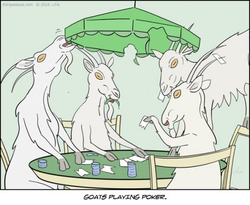 Goats Playing Poker