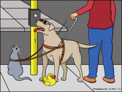 Guide Dog Guide (A Visual Gag)