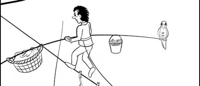 Tightrope Walking Washing