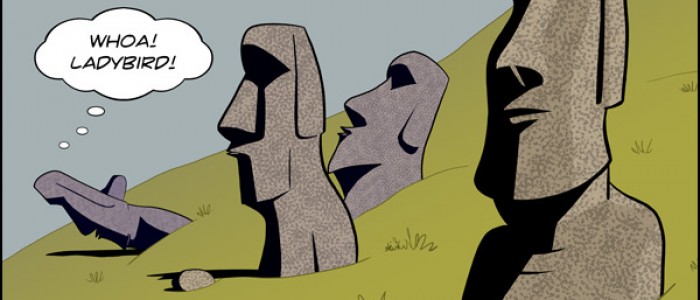 Easter Island Heads - Ladybird Study