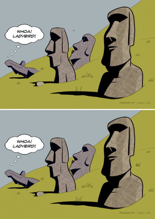 Easter Island Heads Difference Spot